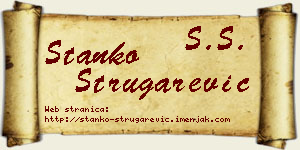 Stanko Strugarević vizit kartica